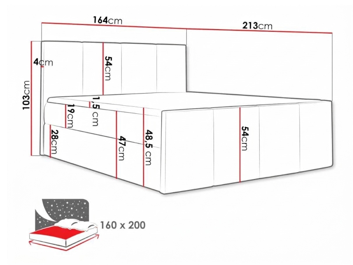 Continental bed Ventus (Soft 032)