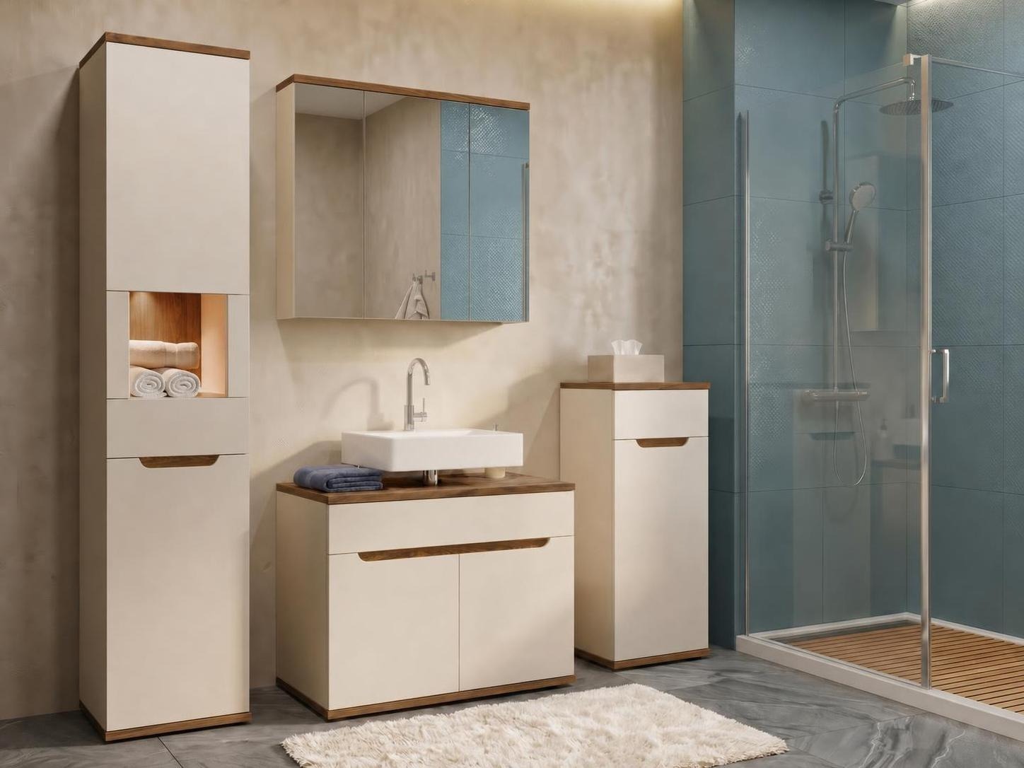 Bathroom mirror cabinet Deldori 119