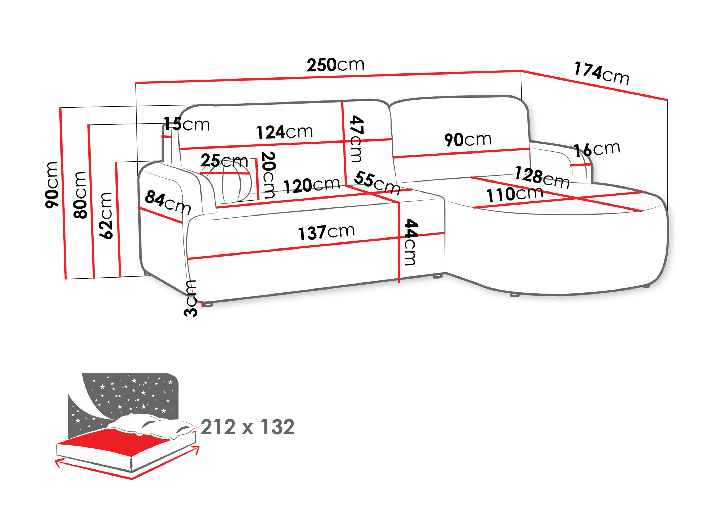Corner sofa Comfivo Popis (Golden 01)