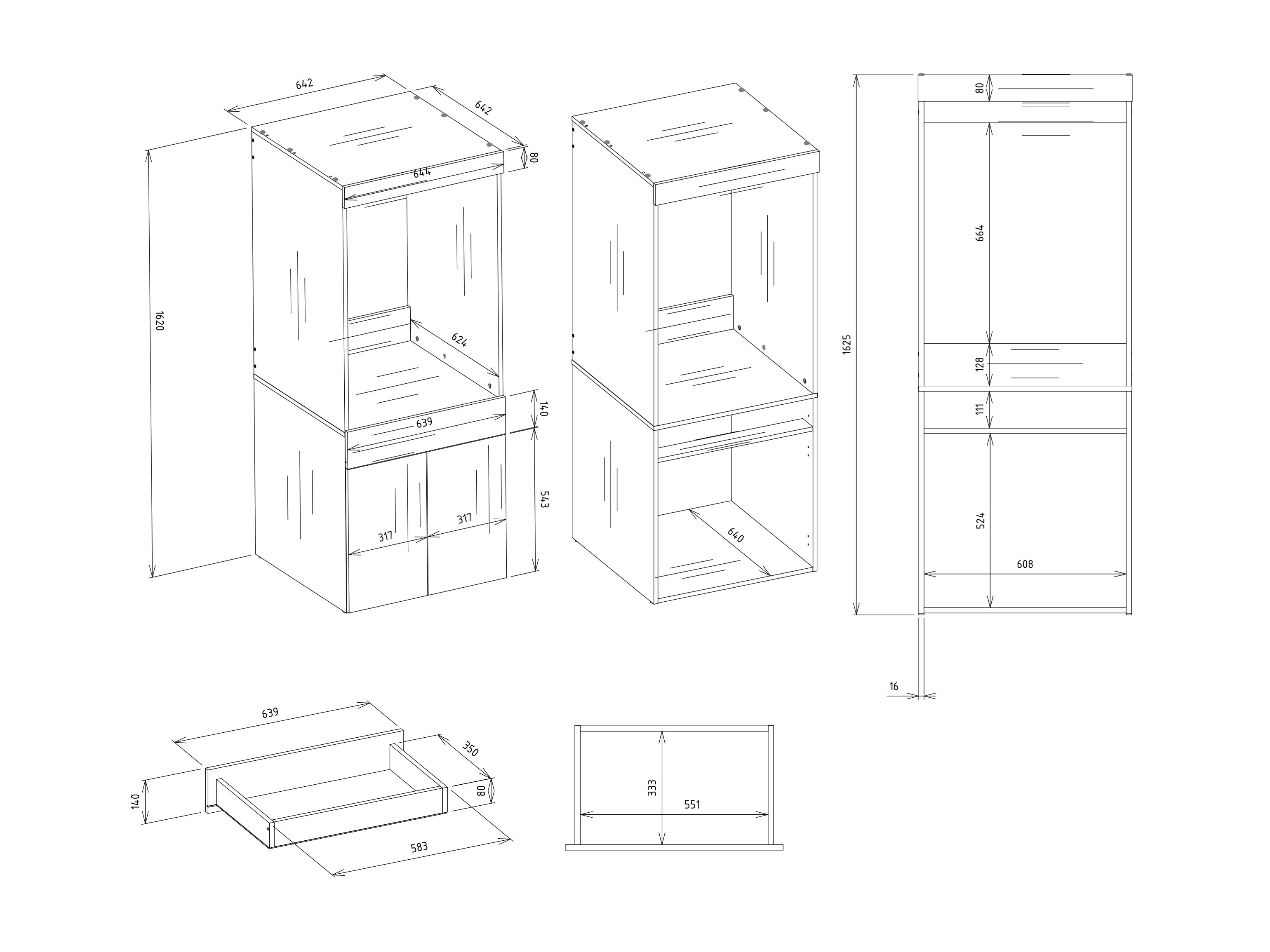 Bathroom shelf Balelbo 120