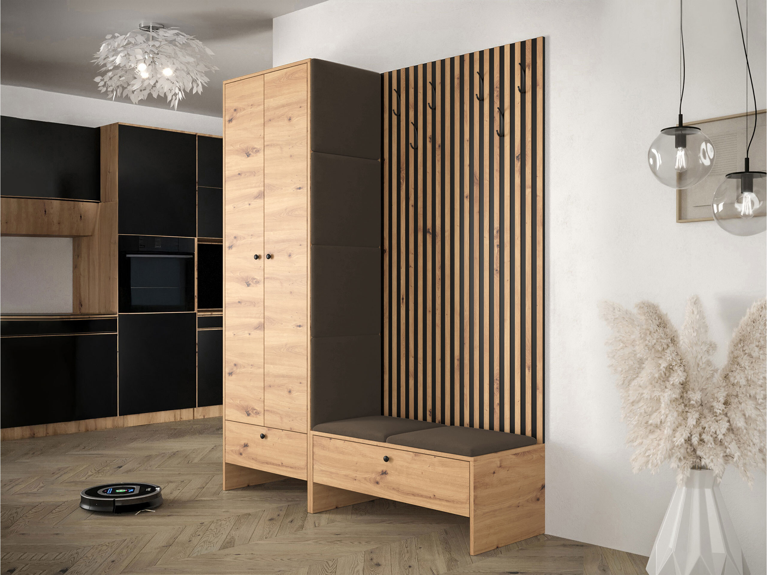 Hallway set Donio III (Artisan oak + Polo 877)