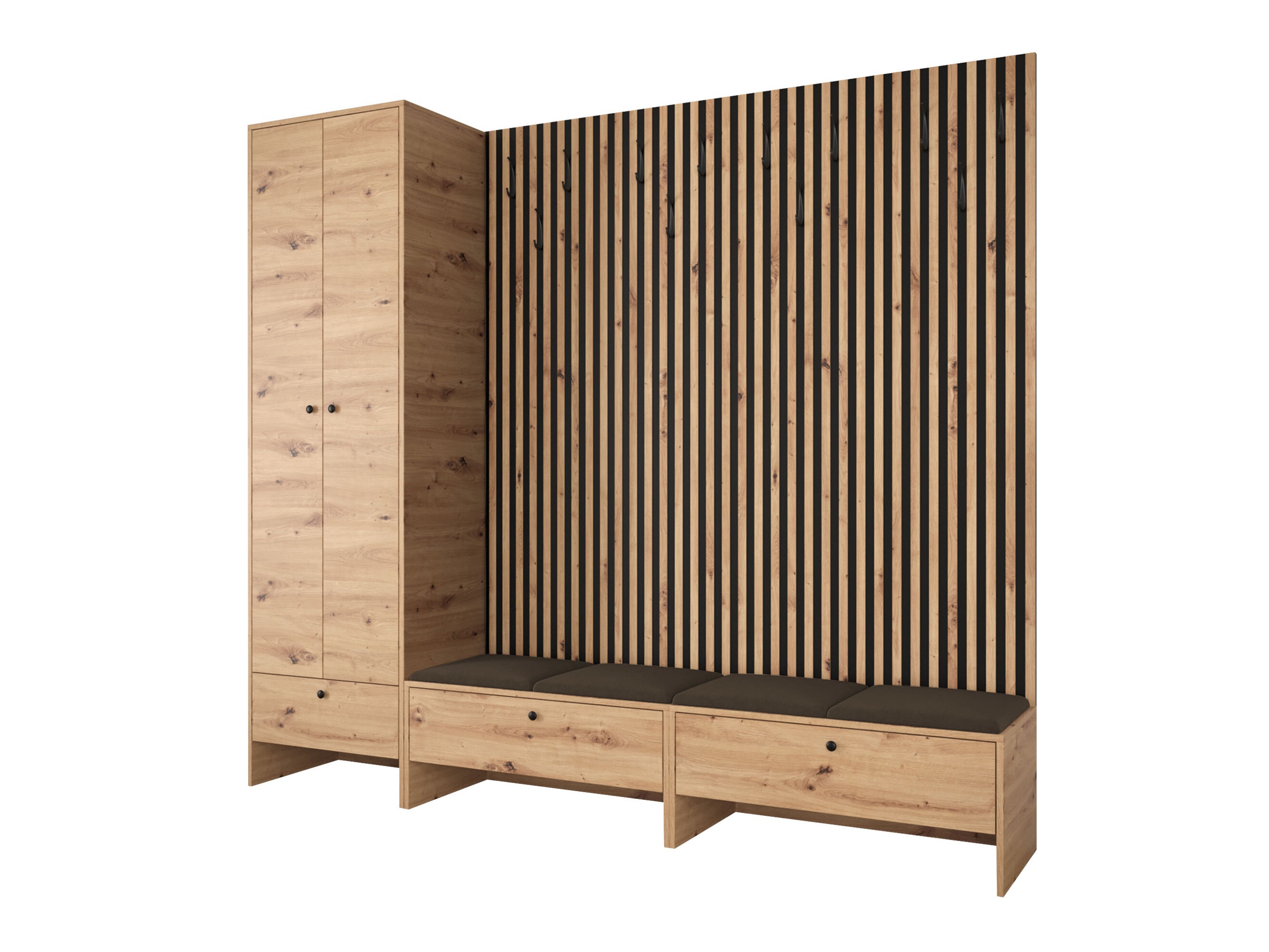 Hallway set Donio VI (Artisan oak + Polo 877)