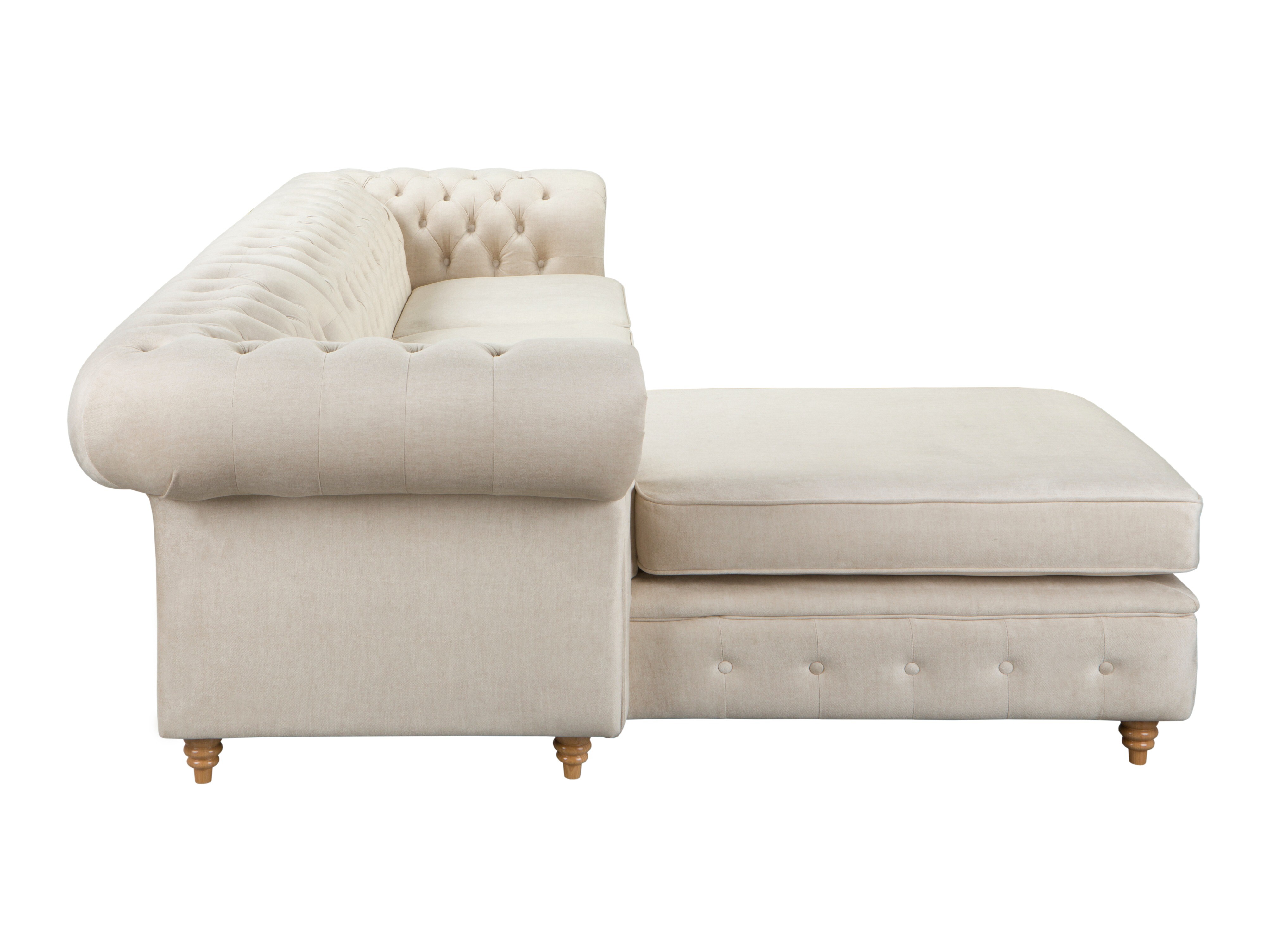 Chesterfield corner sofa Elitala 110 (Vogue 01)