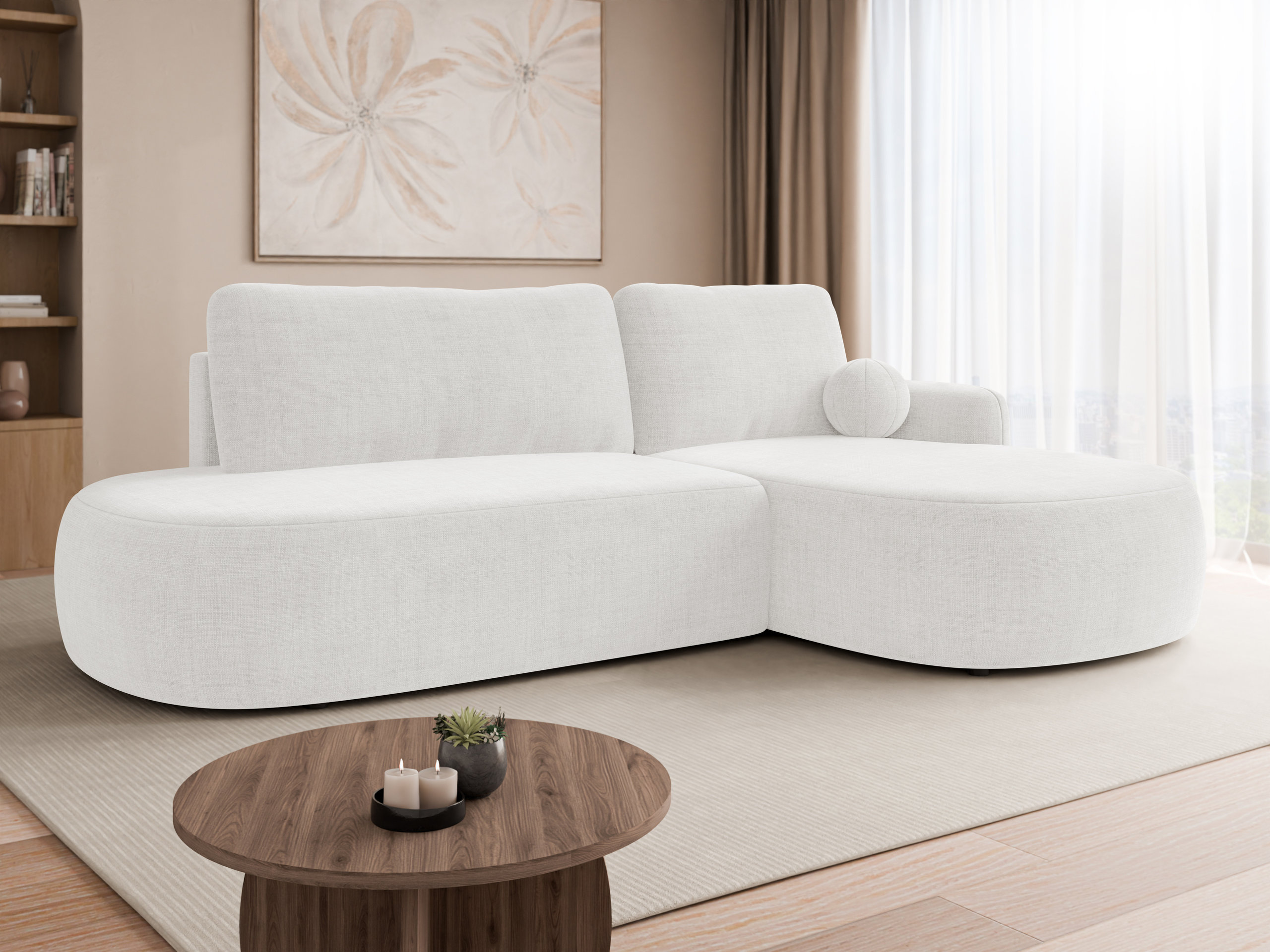 Corner sofa Comfivo Popis I (Golden 01)