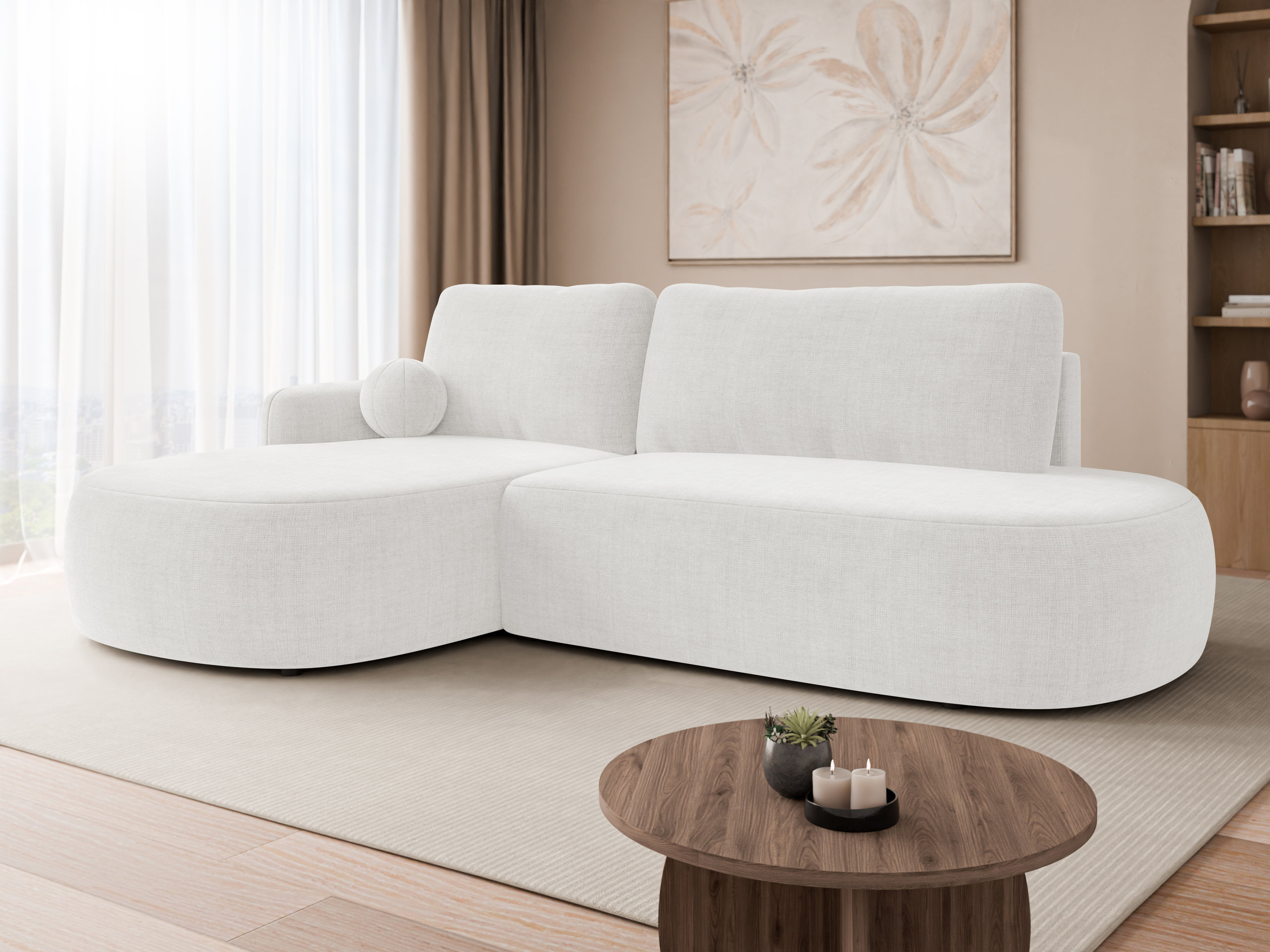 Corner sofa Comfivo Popis I (Golden 01)