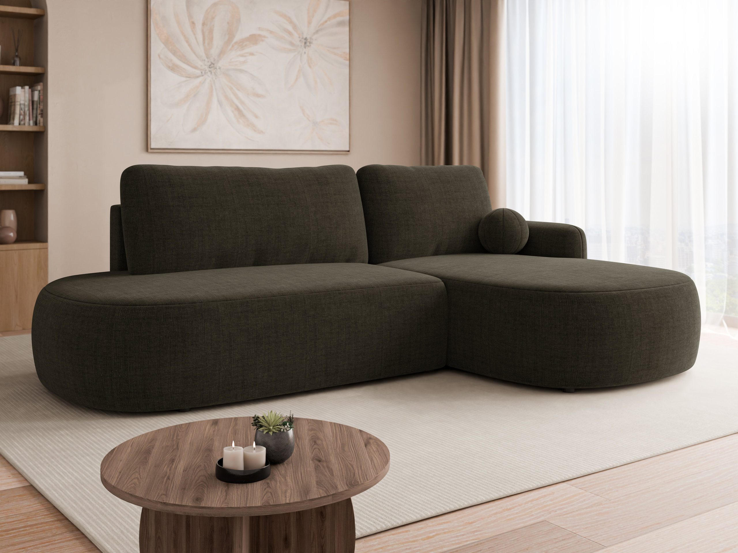 Corner sofa Comfivo Popis I (Golden 29)