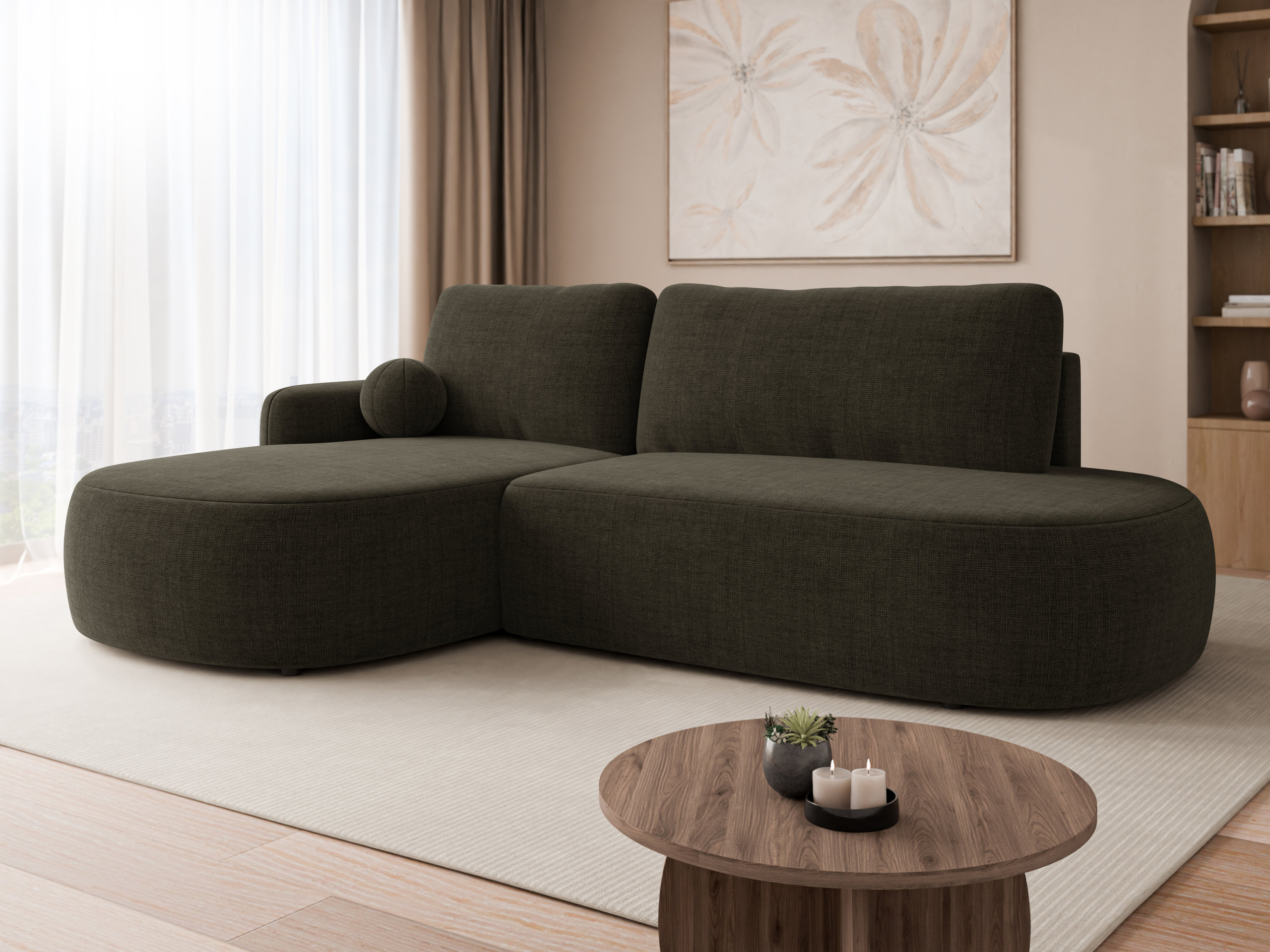 Corner sofa Comfivo Popis I (Golden 29)