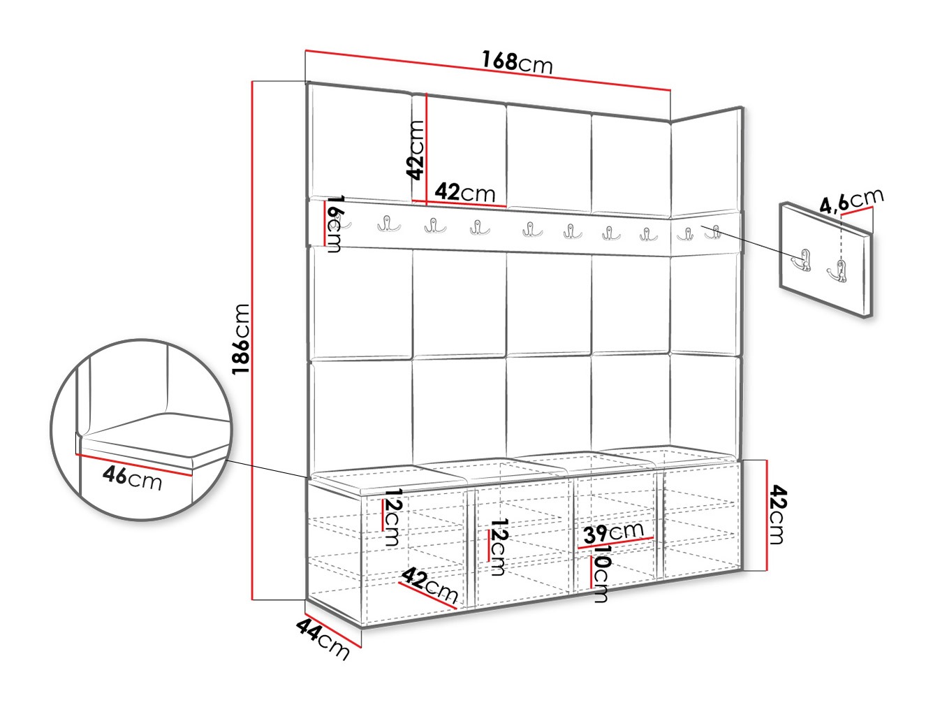 Hallway set Pinis II (Polo 872)