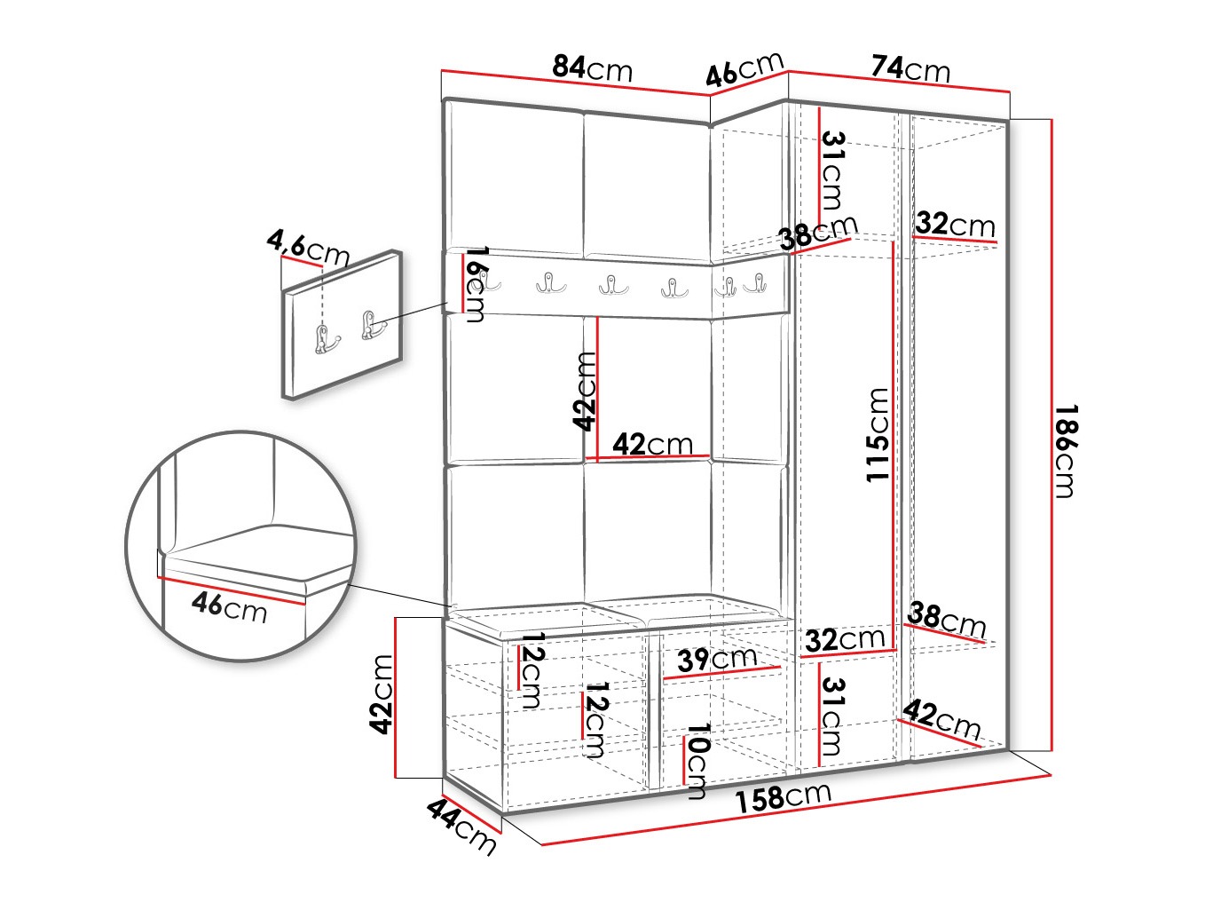 Hallway set Pinis III (Polo 872)