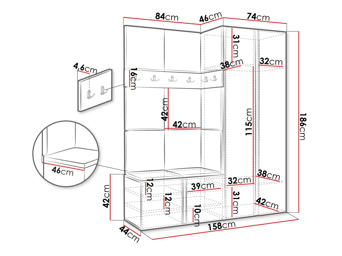 Hallway set Pinis III (Polo 877)