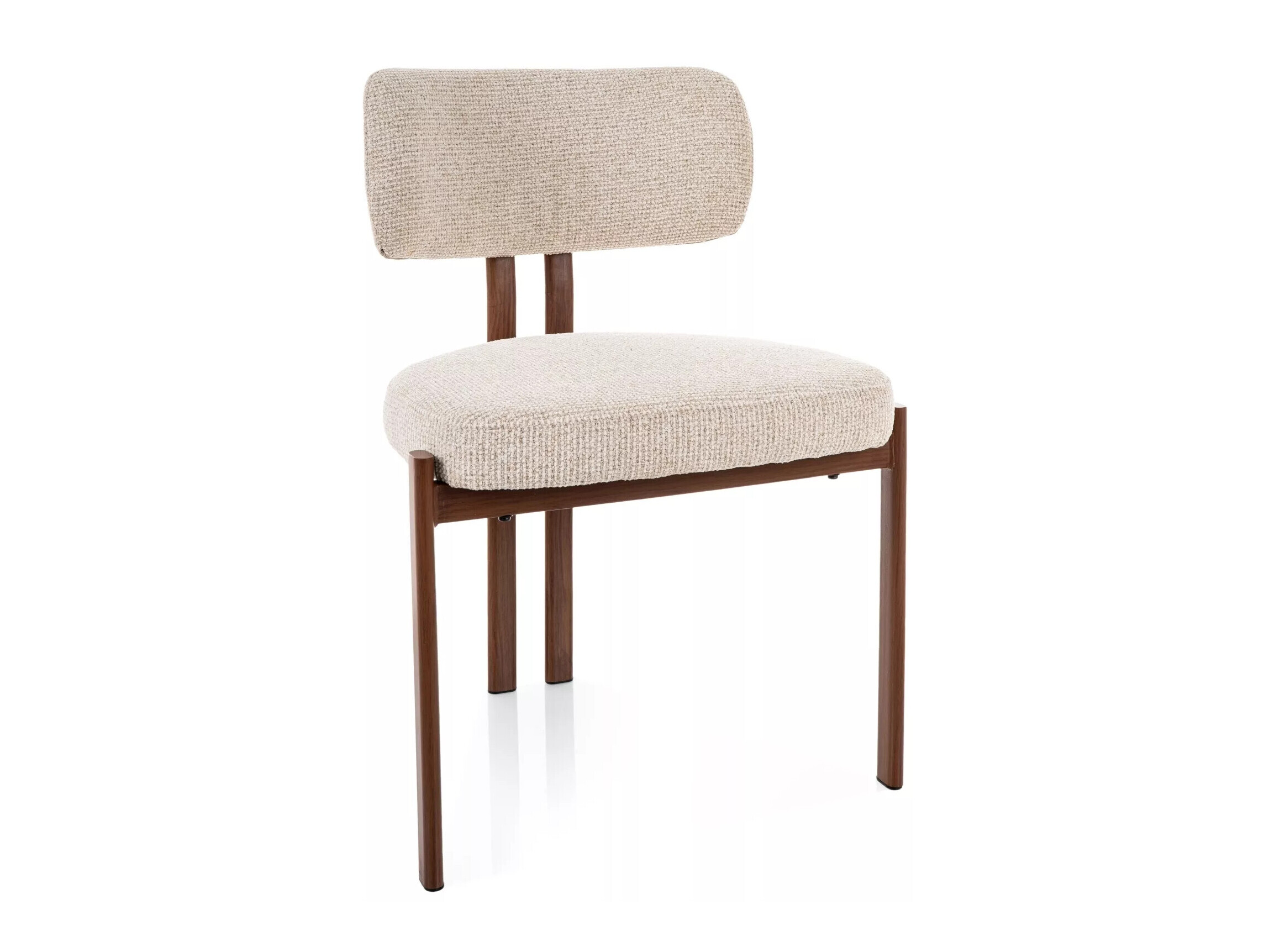 Chair Detroit 1074 (Light beige + Walnut)