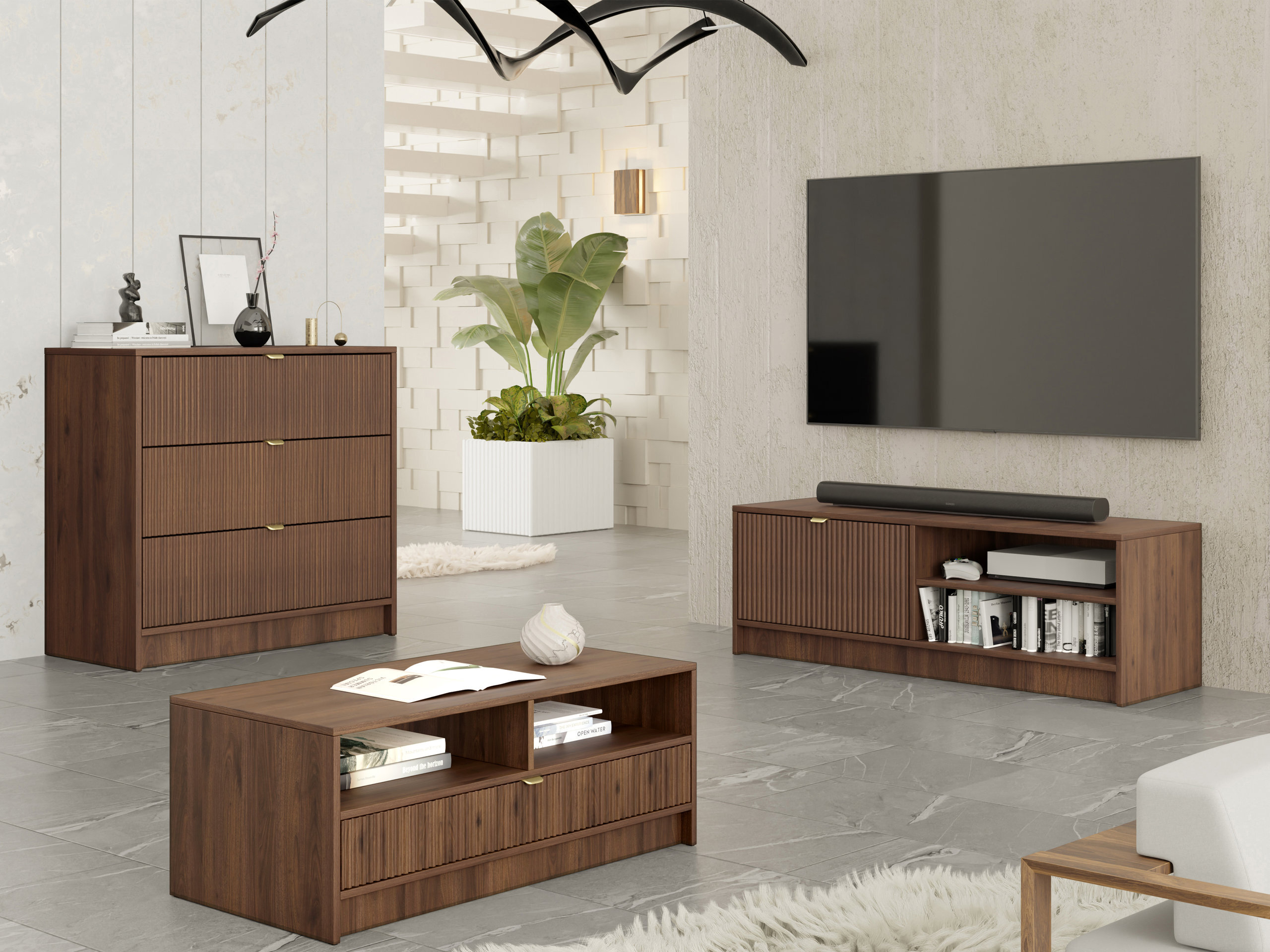 Coffee table Comfivo Papilio (Walnut)