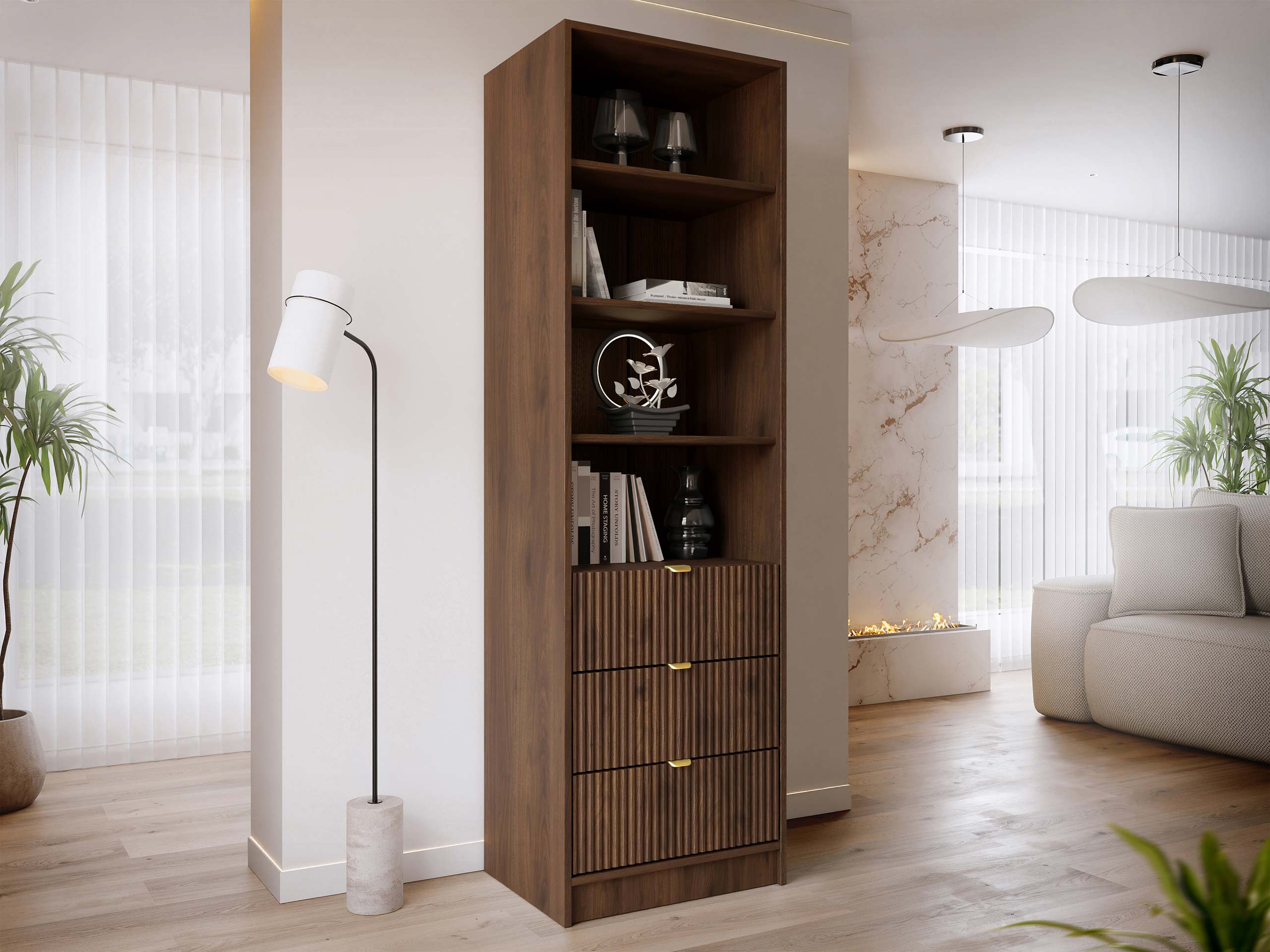 Bookcase Comfivo Papilio (Walnut)