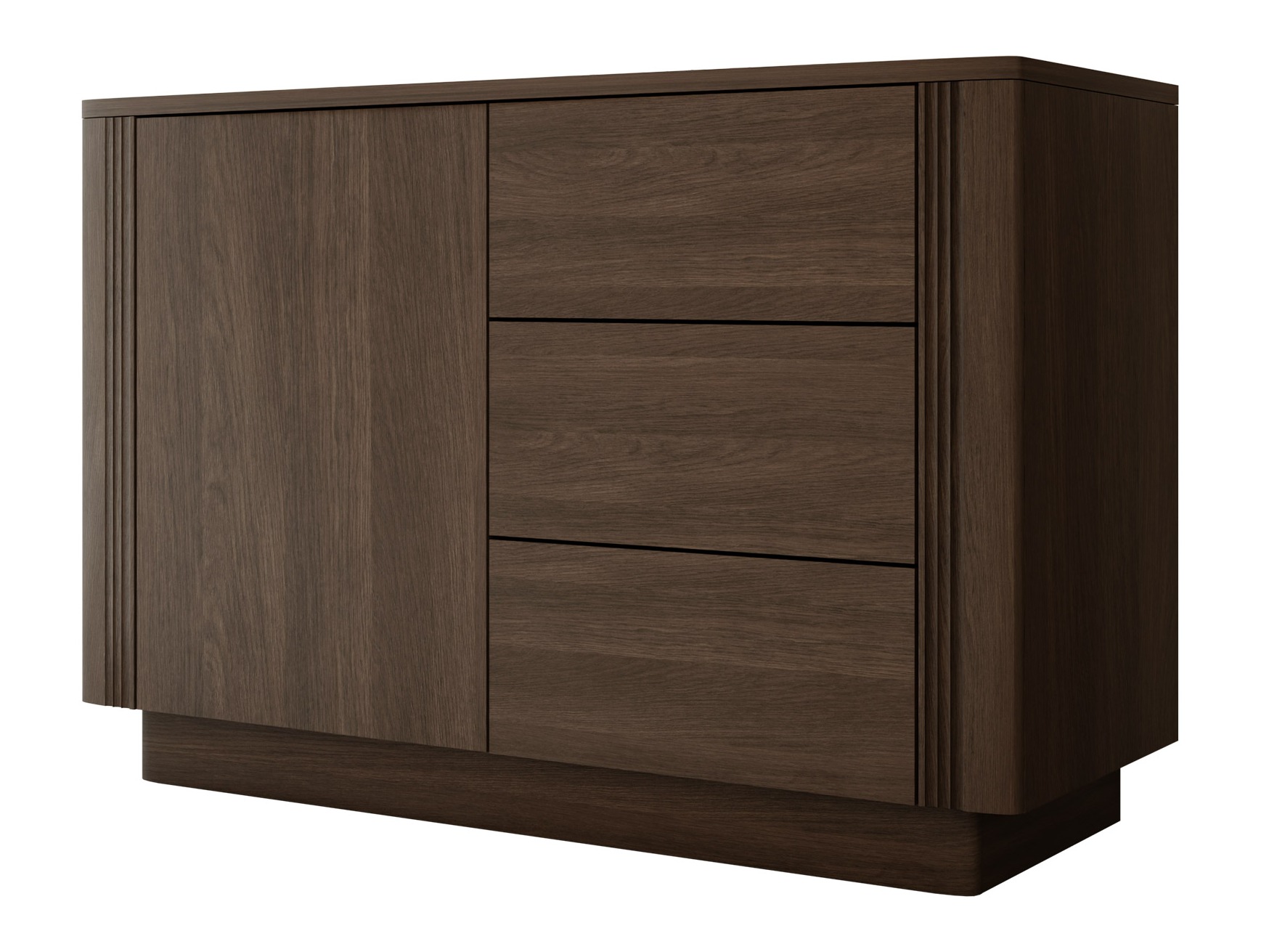 Chest of drawers Comfivo Levavio 100 (Dark oak)