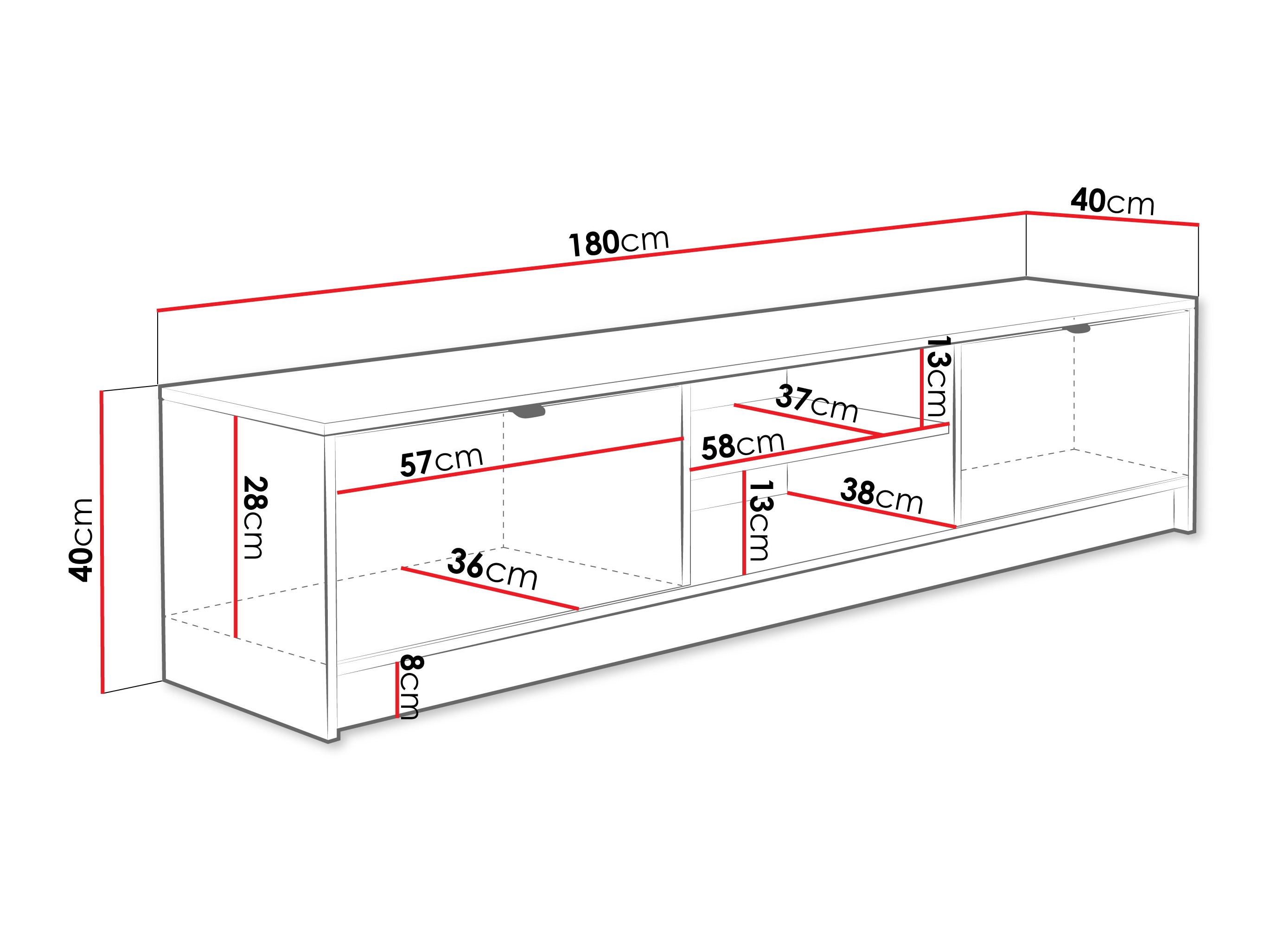 TV stand Comfivo Papilio I (Walnut)