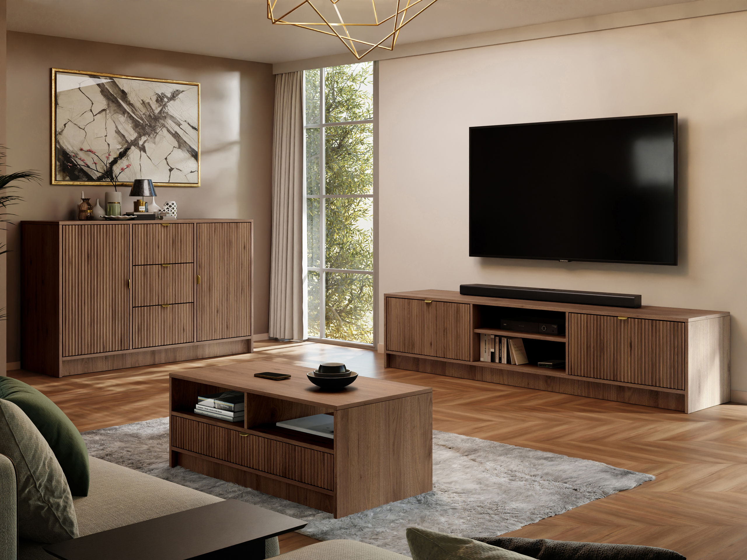 TV stand Comfivo Papilio I (Walnut)