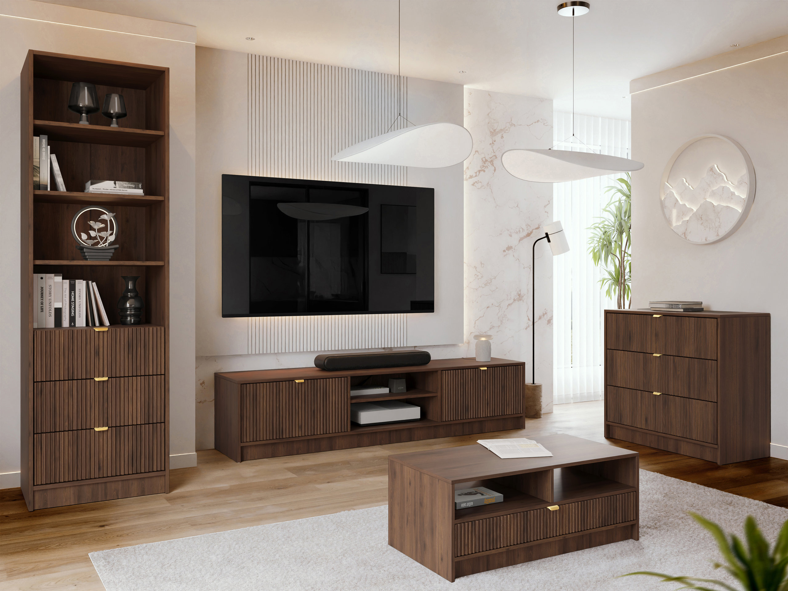 TV stand Comfivo Papilio I (Walnut)