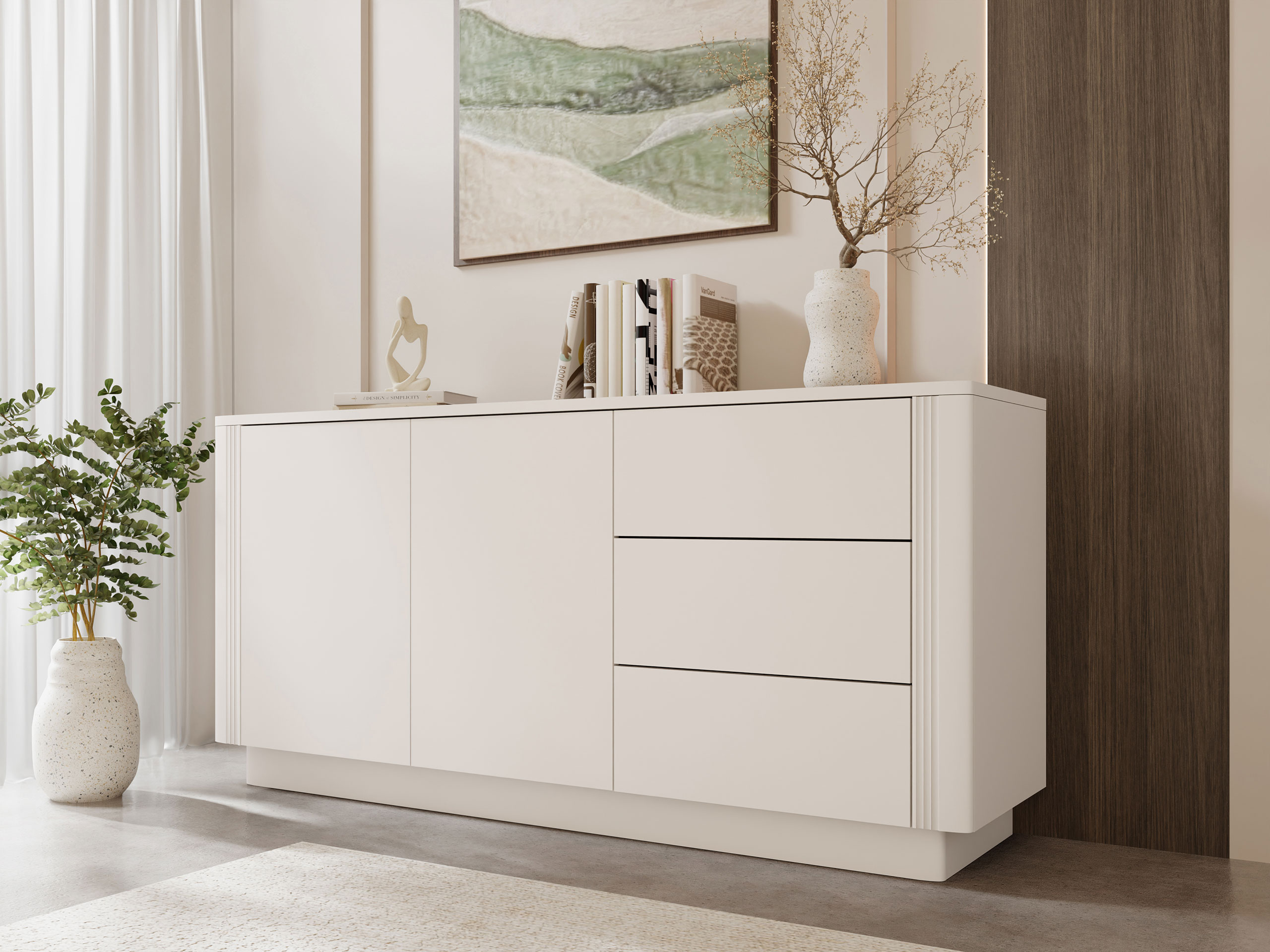Chest of drawers Comfivo Levavio 101 (Beige)