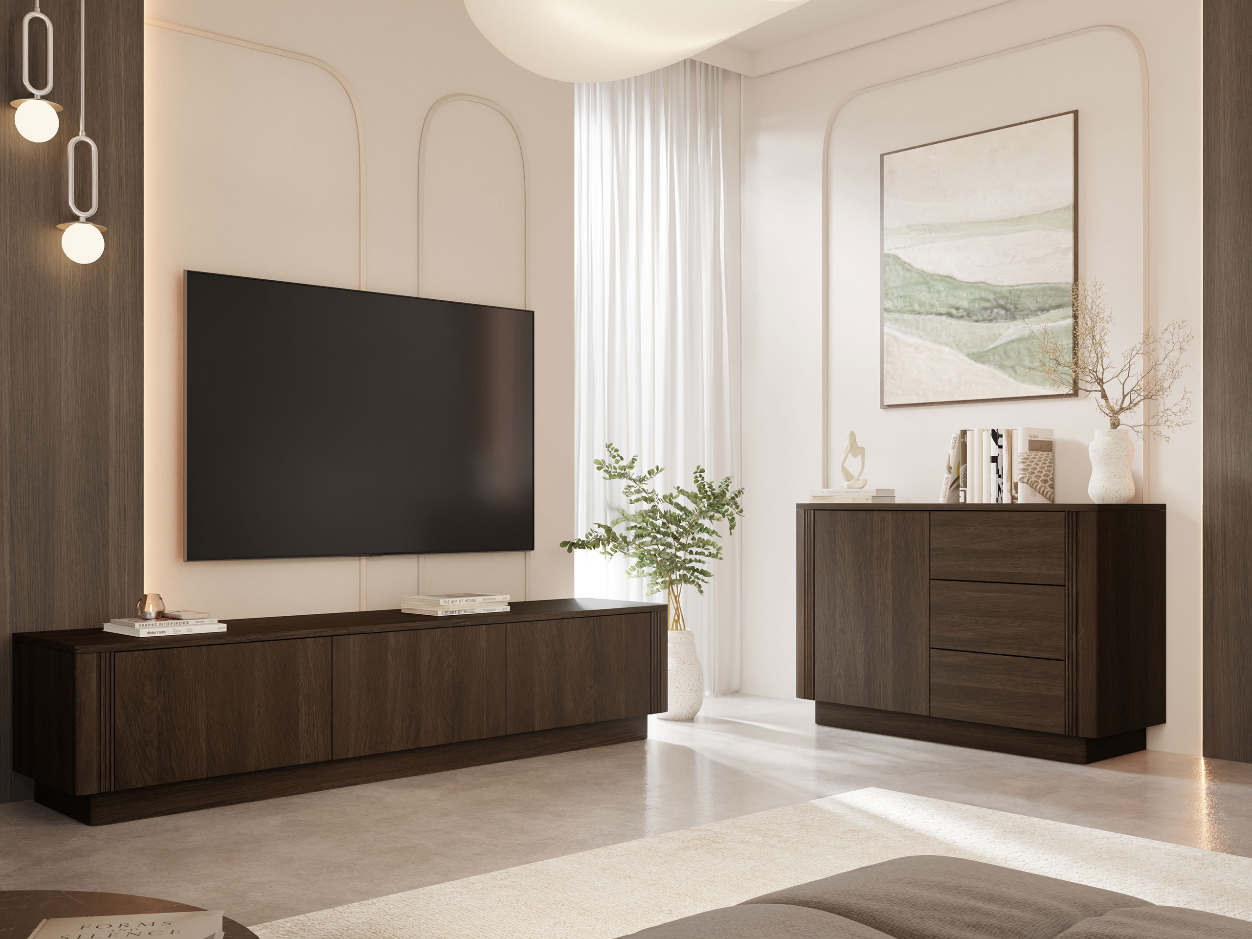 Living room set Comfivo Levavio 106 (Dark oak)