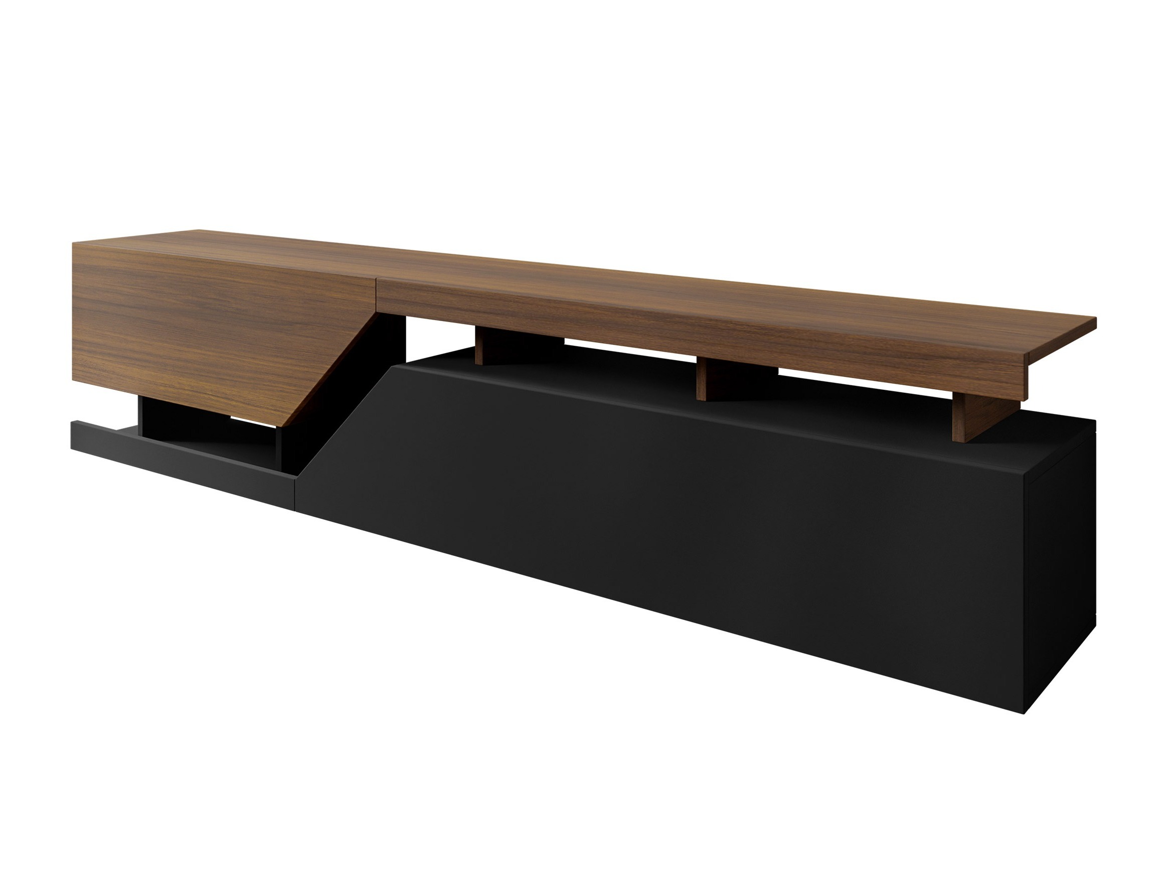 TV stand Comfivo Daldune I (Walnut + Black)