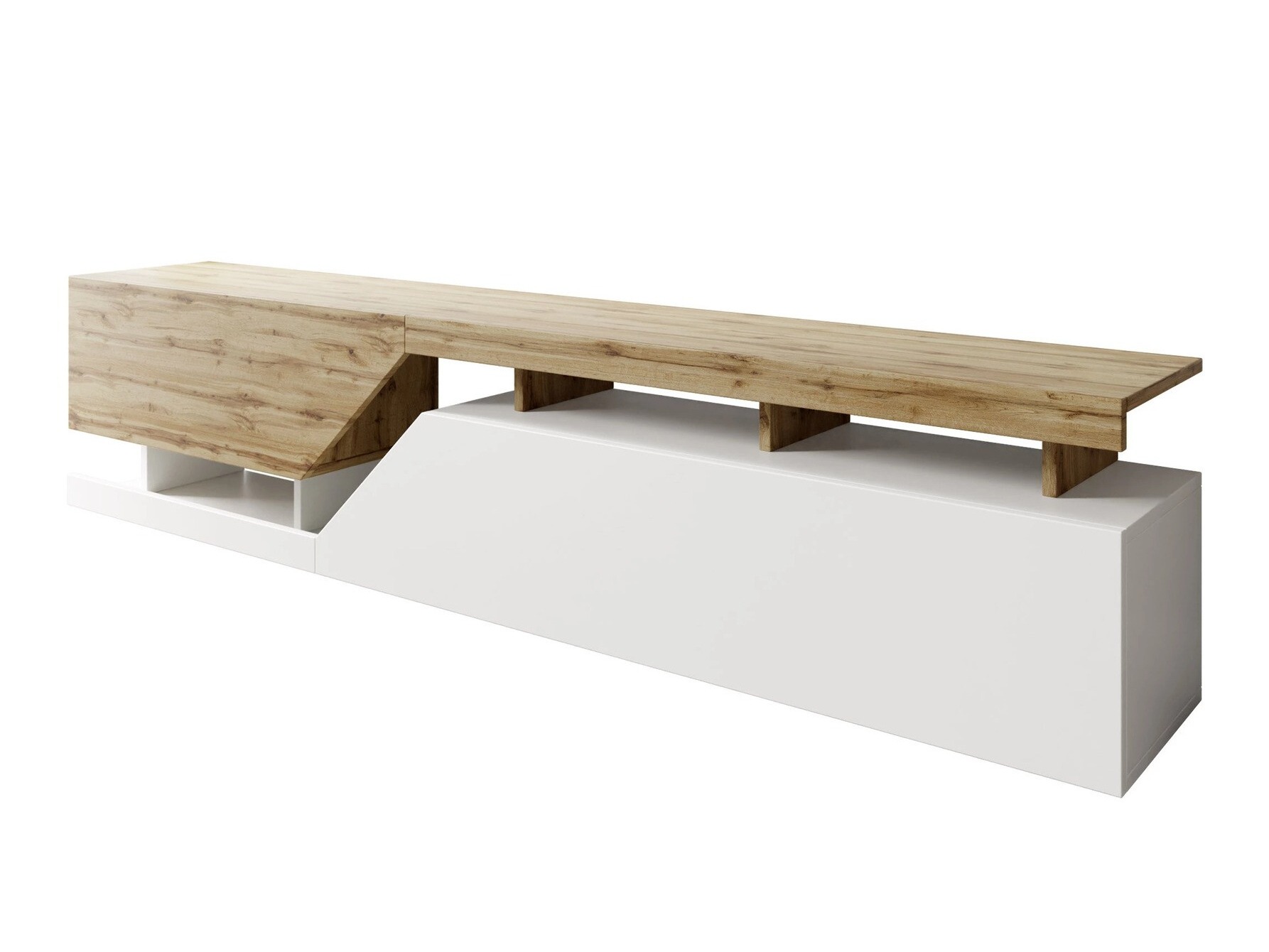 TV stand Comfivo Daldune I (Wotan Oak + White)