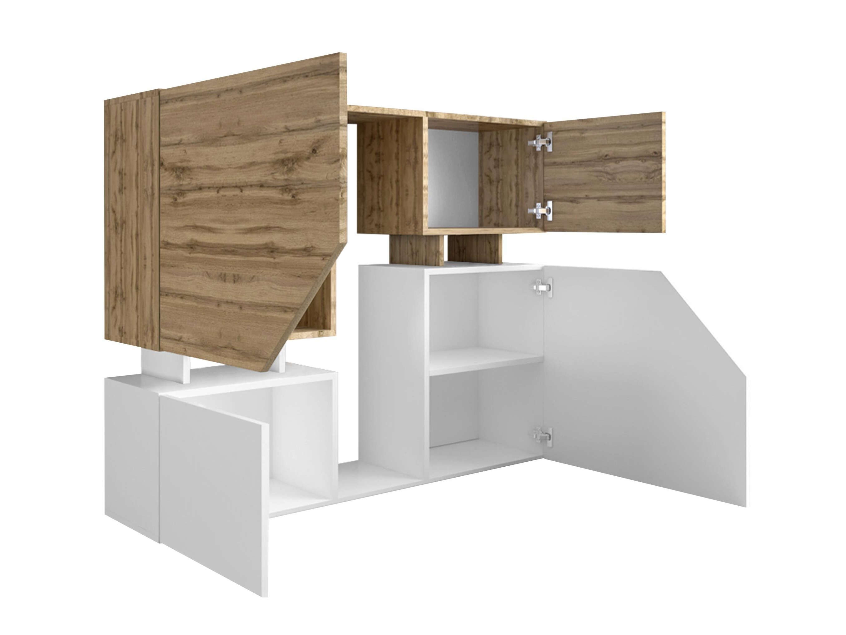 Sideboard Comfivo Daldune (Walnut + Black)